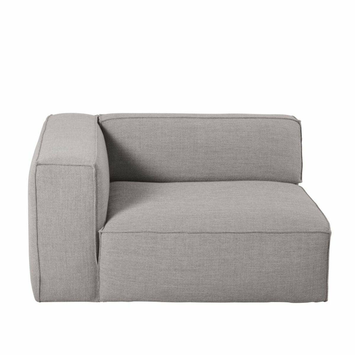 Accoudoir d'angle gauche pour canapé gris