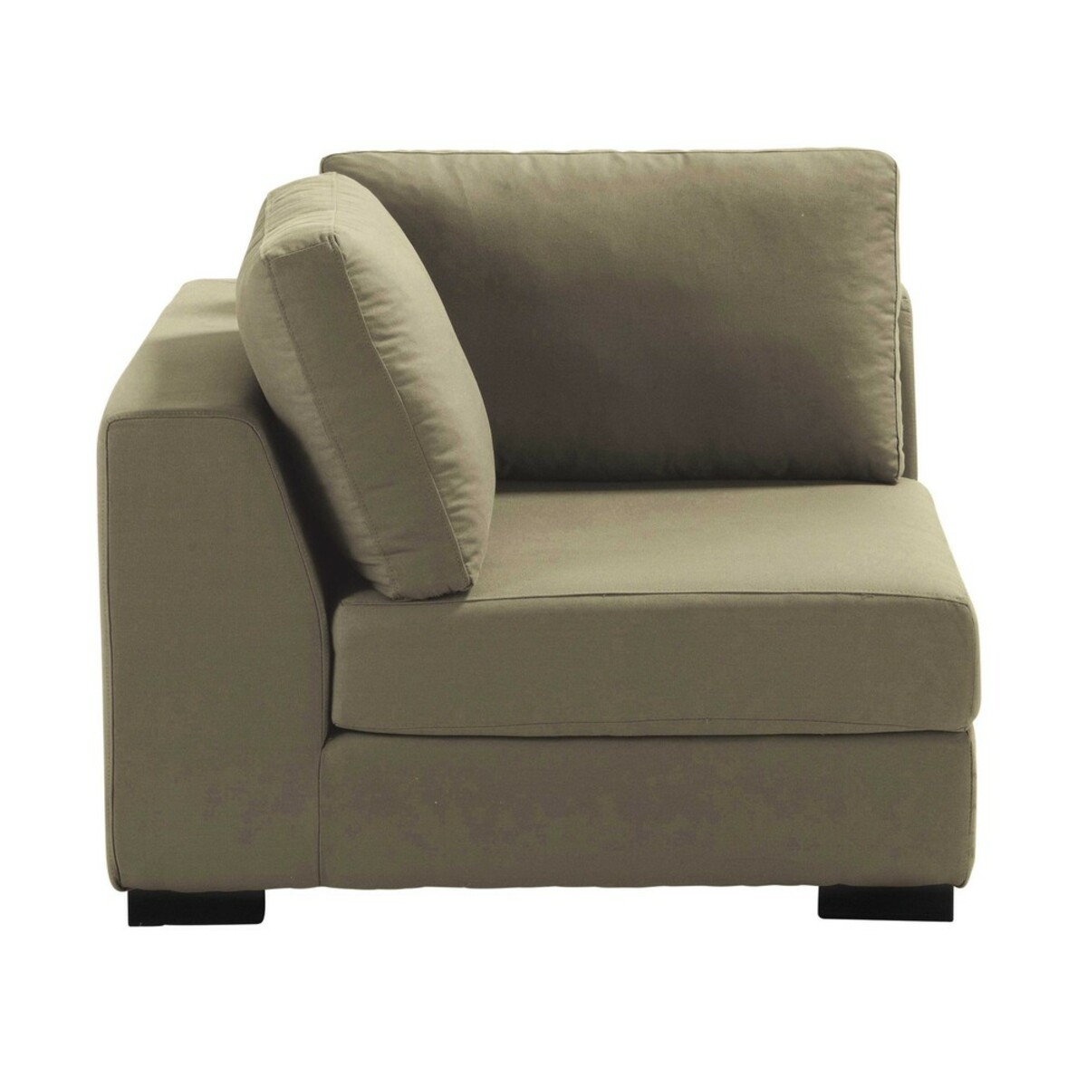 Angle de canapé en coton taupe Terence