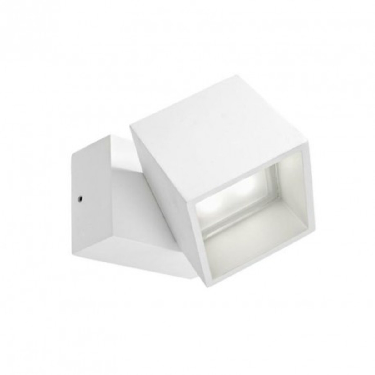 Applique extérieure carrée pivotable Cubus LED IP65 - Blanc