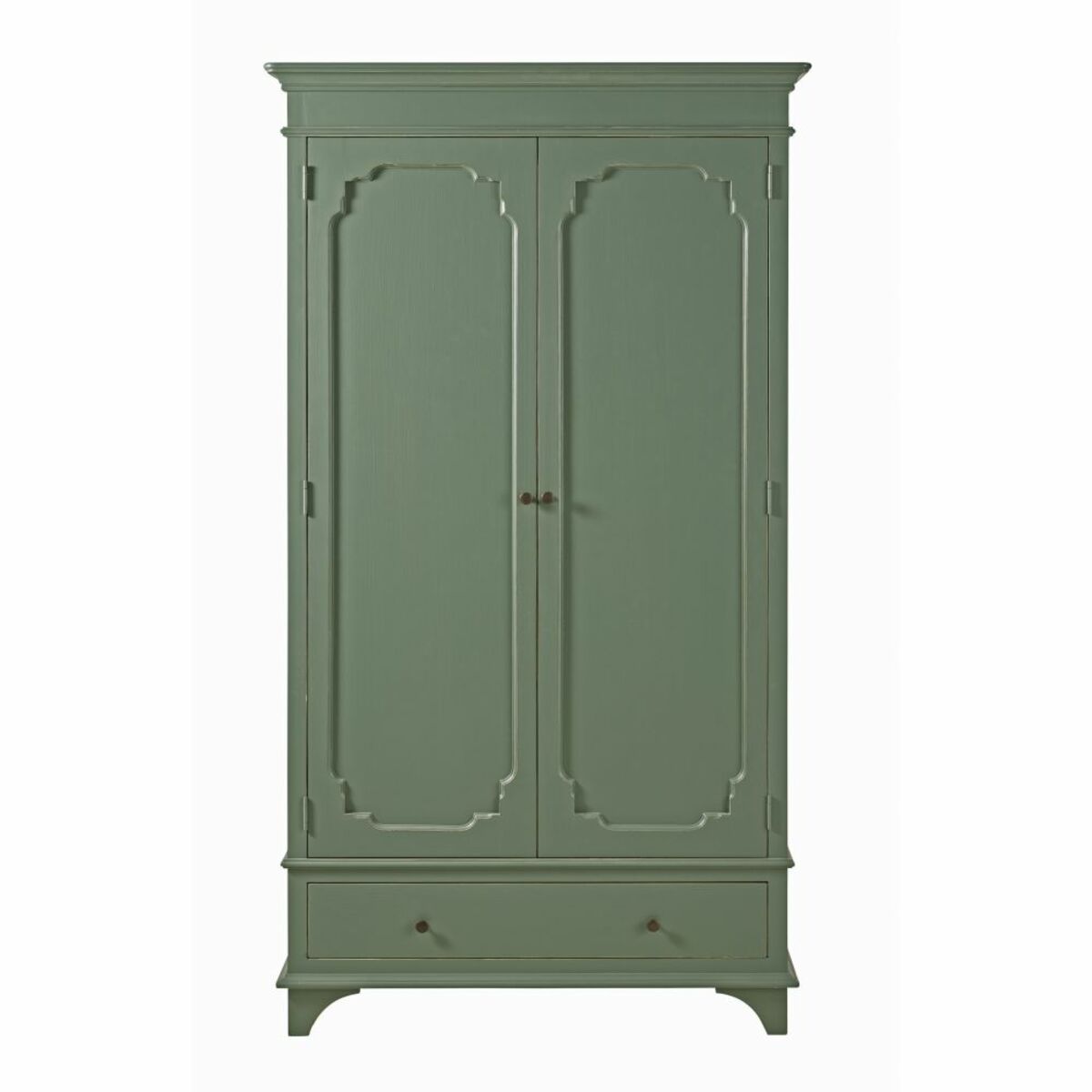 Armoire 2 portes 1 tiroir vert kaki