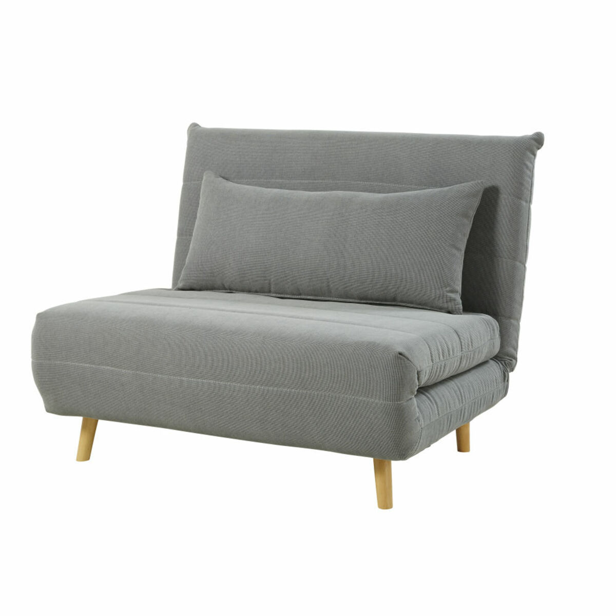 Banquette clic-clac 1 place gris clair