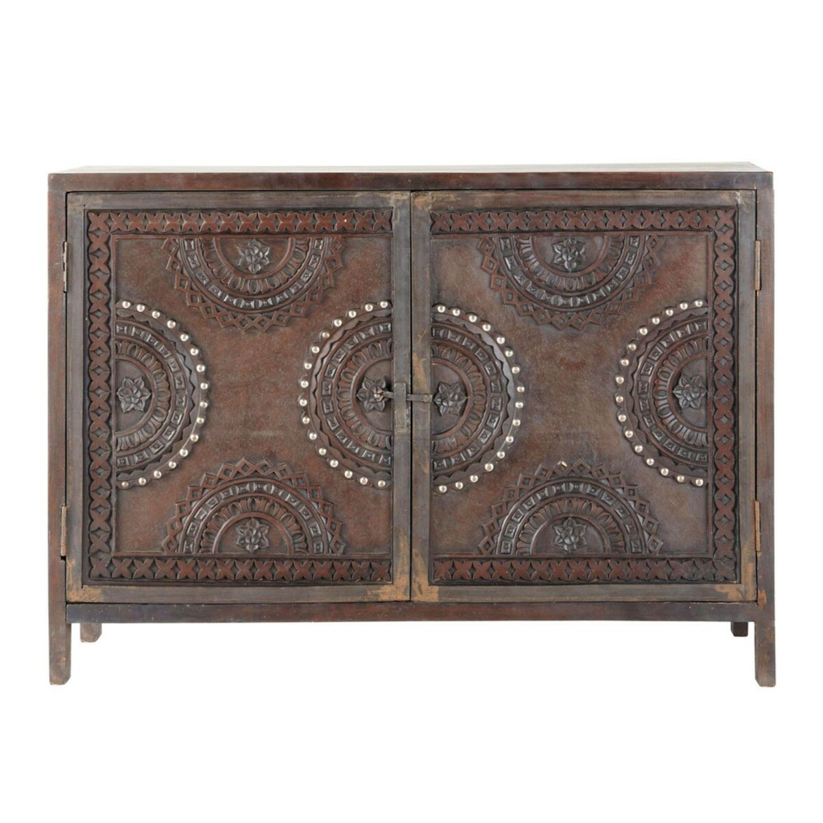 Buffet sculpté en manguier marron L 115 cm Mozambique