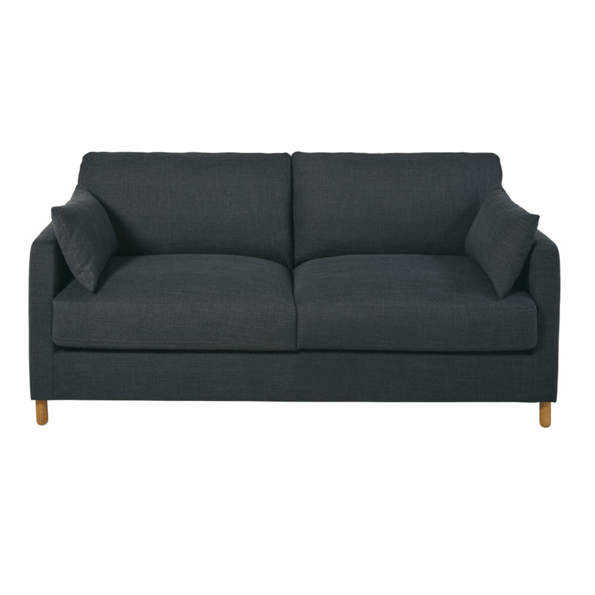 Canapé-lit 3 places gris anthracite, matelas 14 cm Julian