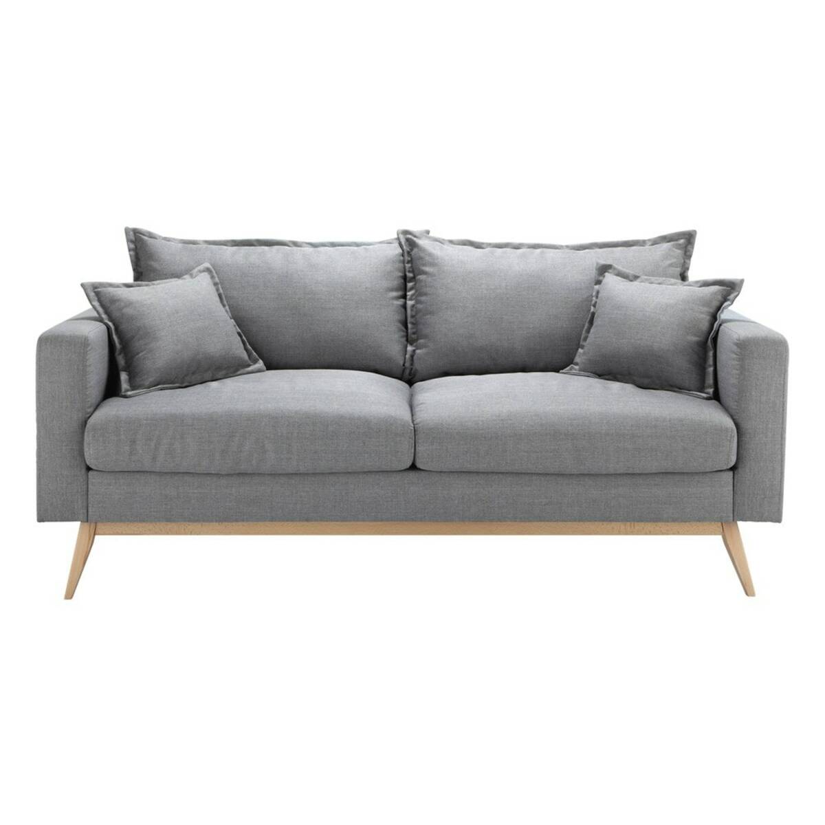 Canapé style scandinave 3 places gris clair