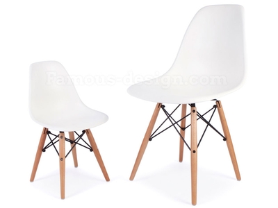 Chaise enfant Eames DSW - Blanc