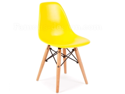 Chaise enfant Eames DSW - Jaune