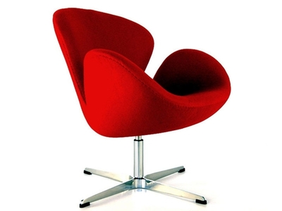 Chaise Swan Arne Jacobsen - Rouge