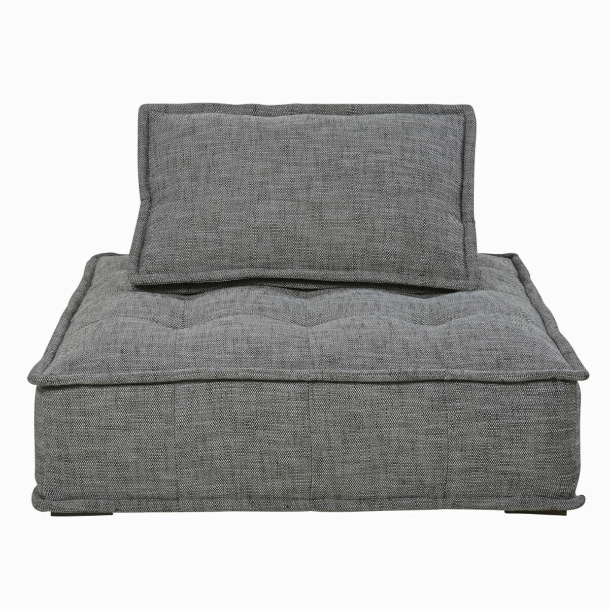 Chauffeuse pour canapé modulable gris charbon