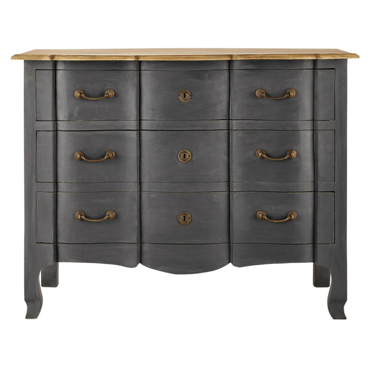 Commode en manguier et acacia gris