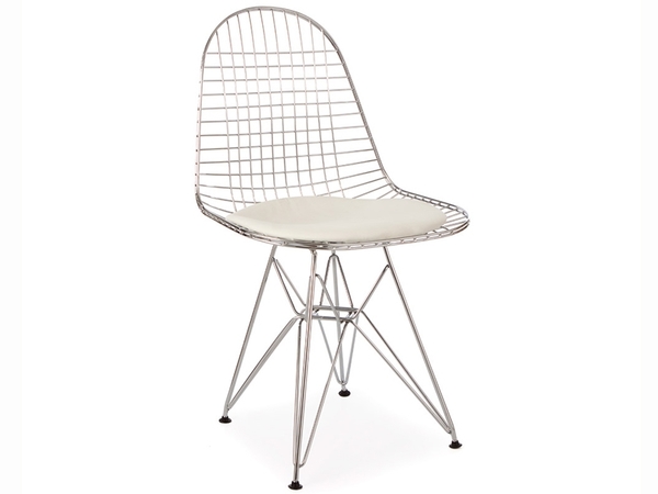 Eames DKR Chaise - Similicuir - Blanc