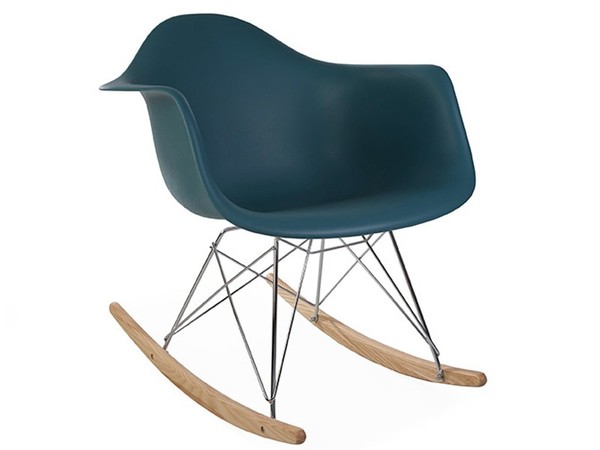 Eames rocking chair RAR - Bleu vert