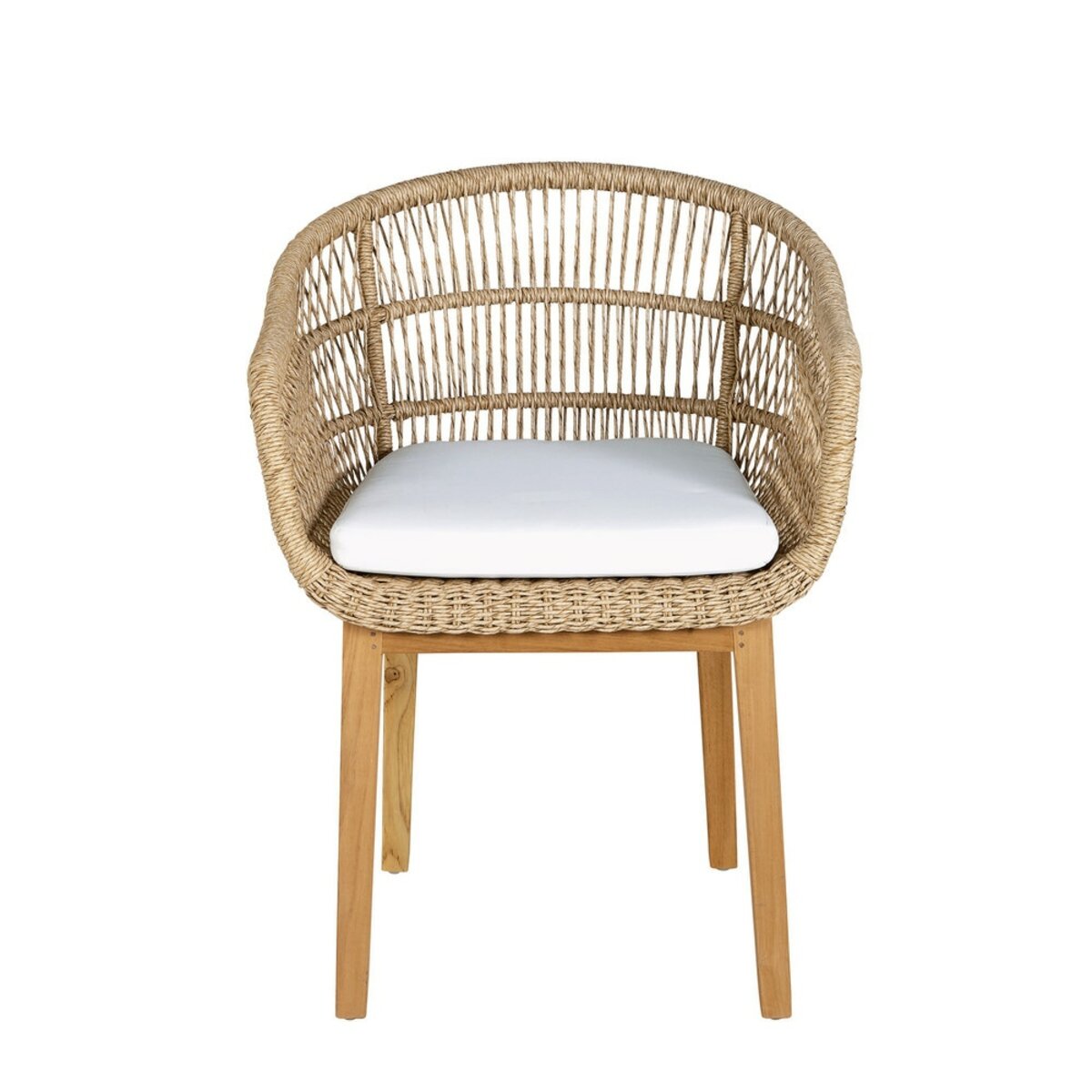 Fauteuil de jardin en résine tressée