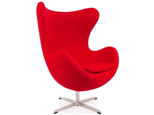 Fauteuil Egg Arne Jacobsen - Rouge