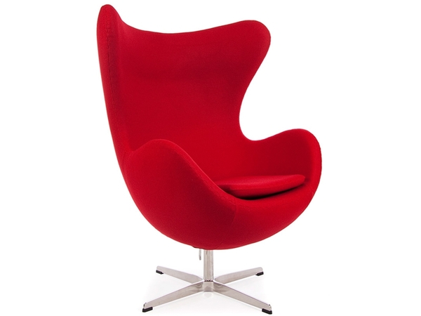 Fauteuil Egg Arne Jacobsen - Rouge