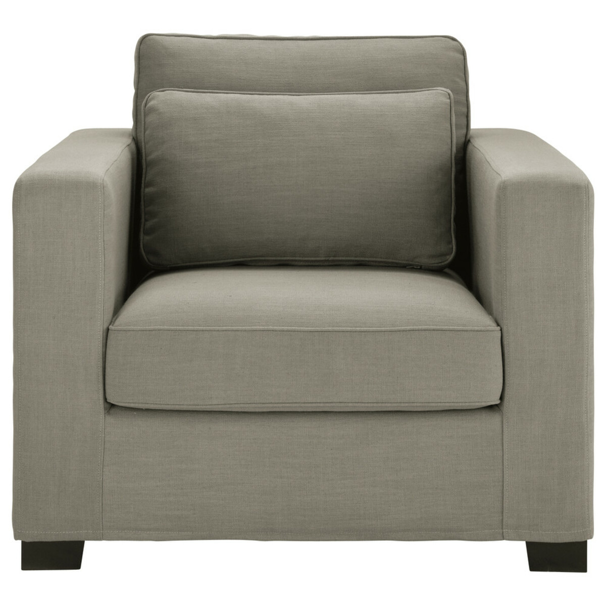 Fauteuil gris clair Milano