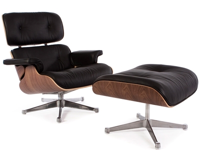Fauteuil Lounge Eames - Noyer