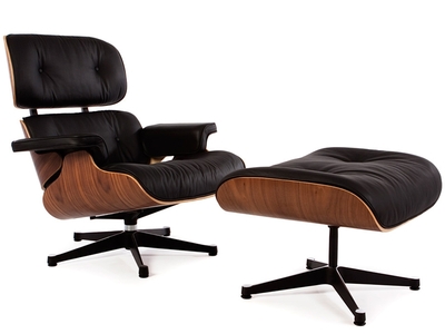 Fauteuil Lounge Eames - Noyer