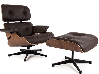 Fauteuil Lounge Eames - Noyer
