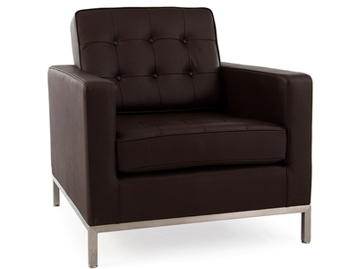 Fauteuil Lounge Knoll - Marron