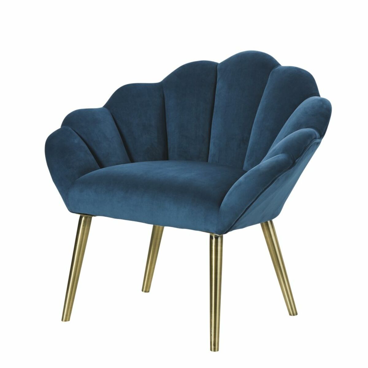 Fauteuil vintage bleu canard