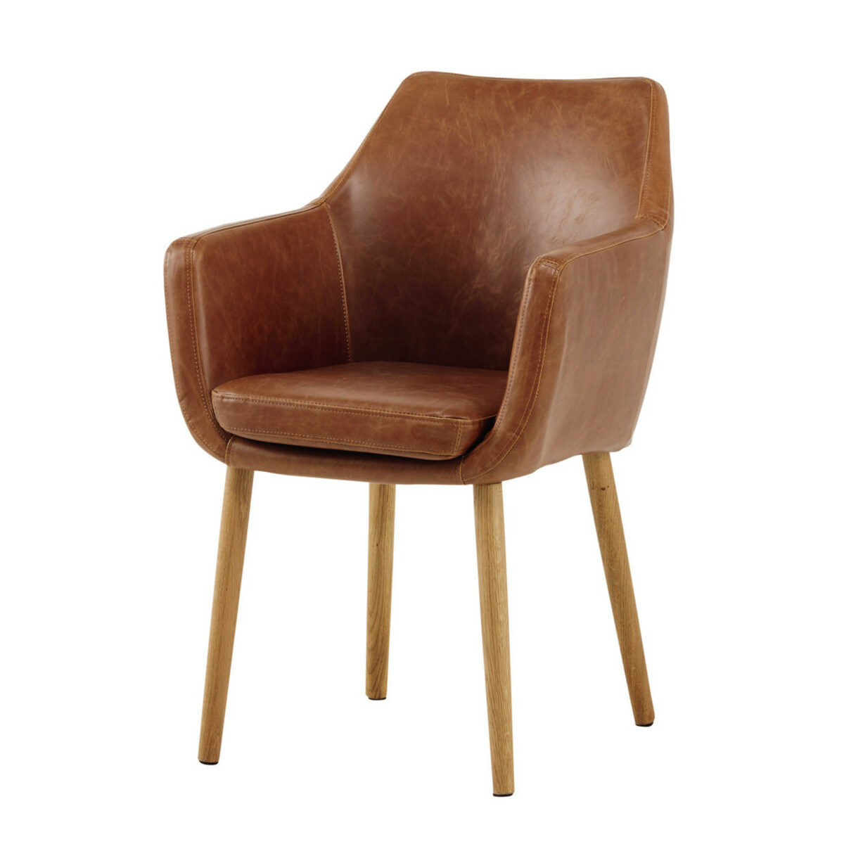 Fauteuil vintage marron