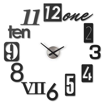 Horloge Design Numba Black