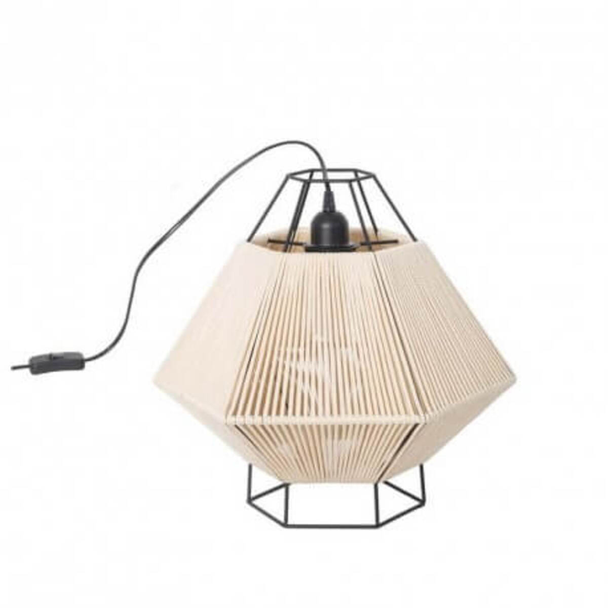 Lampe de table corde Legato H38 cm - Beige
