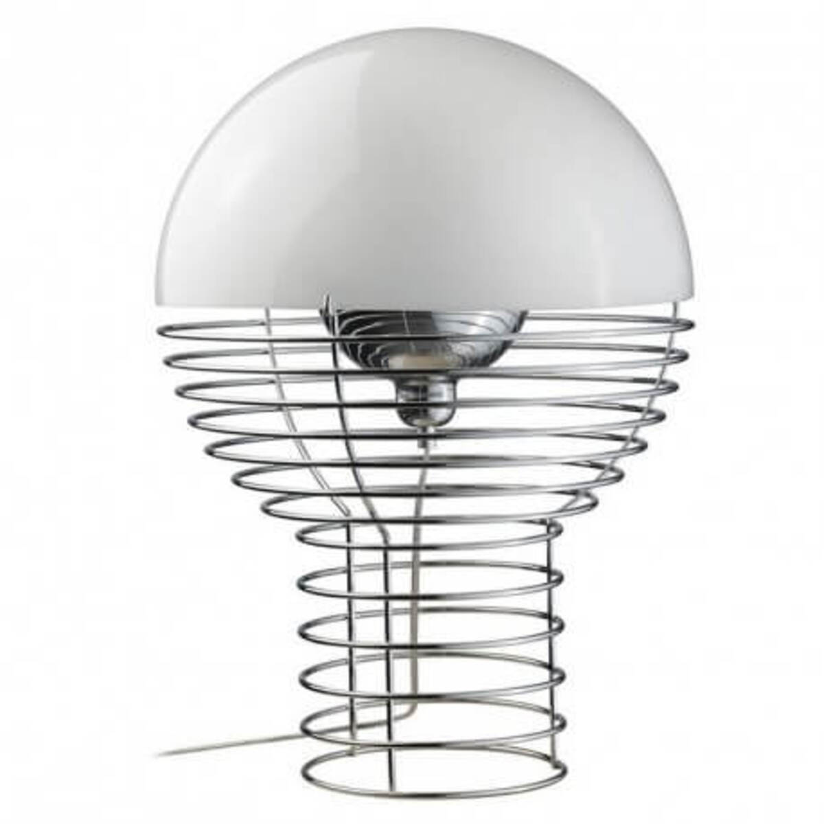 Lampe design de table Wire Small H42 cm - Blanc