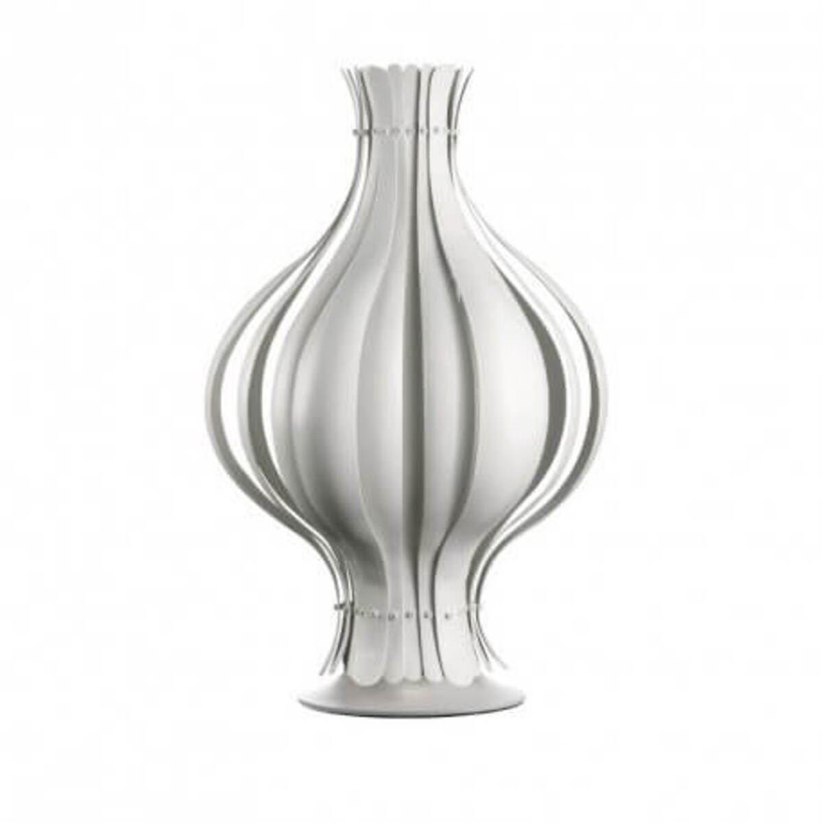 Lampe design lamelles Onion H80 cm - Blanc