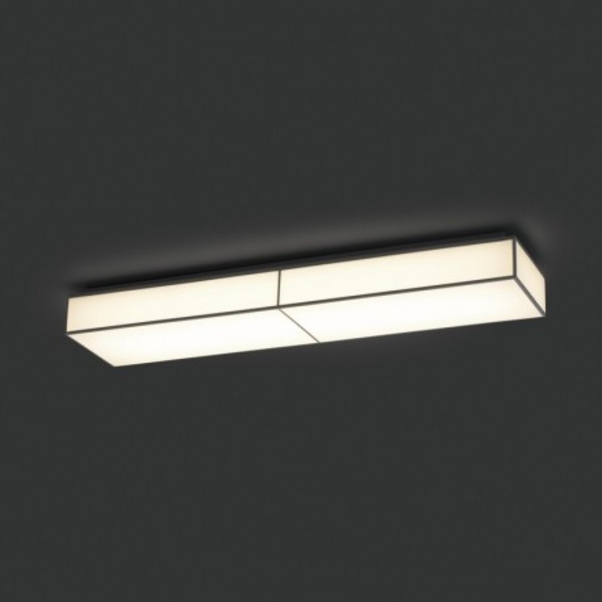 Lampe plafonnier LED Silk L90 cm 50W 3000K - Blanc