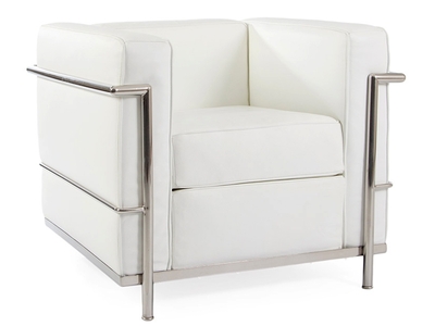 LC2 Fauteuil Le Corbusier - Blanc