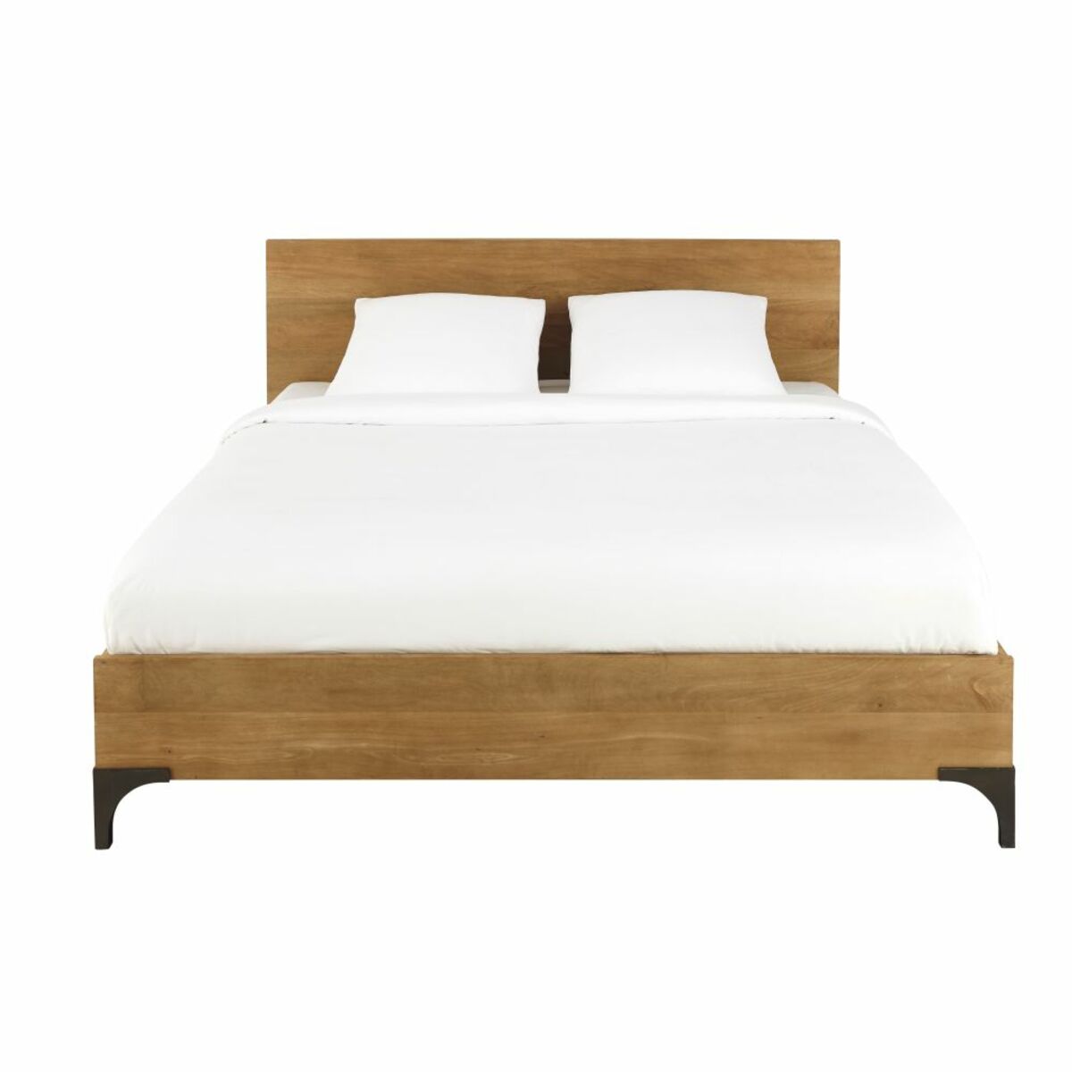 Lit 160x200 en manguier massif et acacia Metropolis