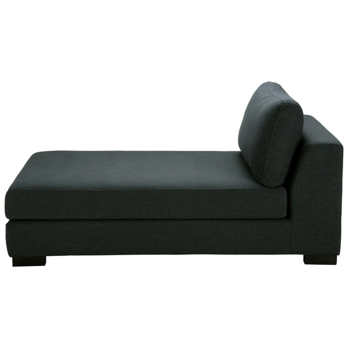 Méridienne pour canapé modulable gris anthracite Terence