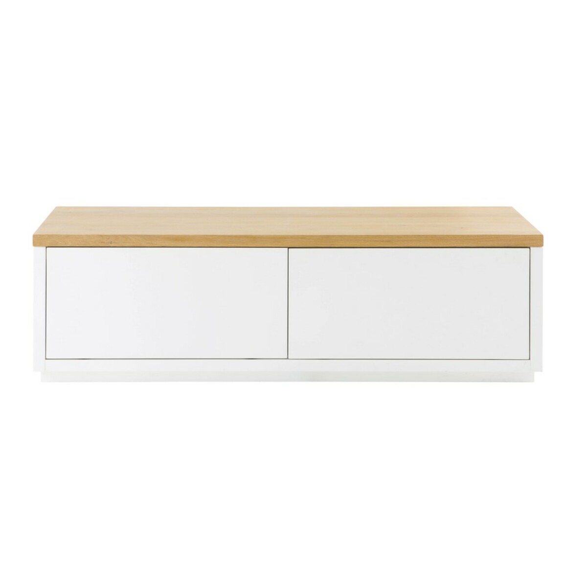 Meuble TV 2 portes blanc L140