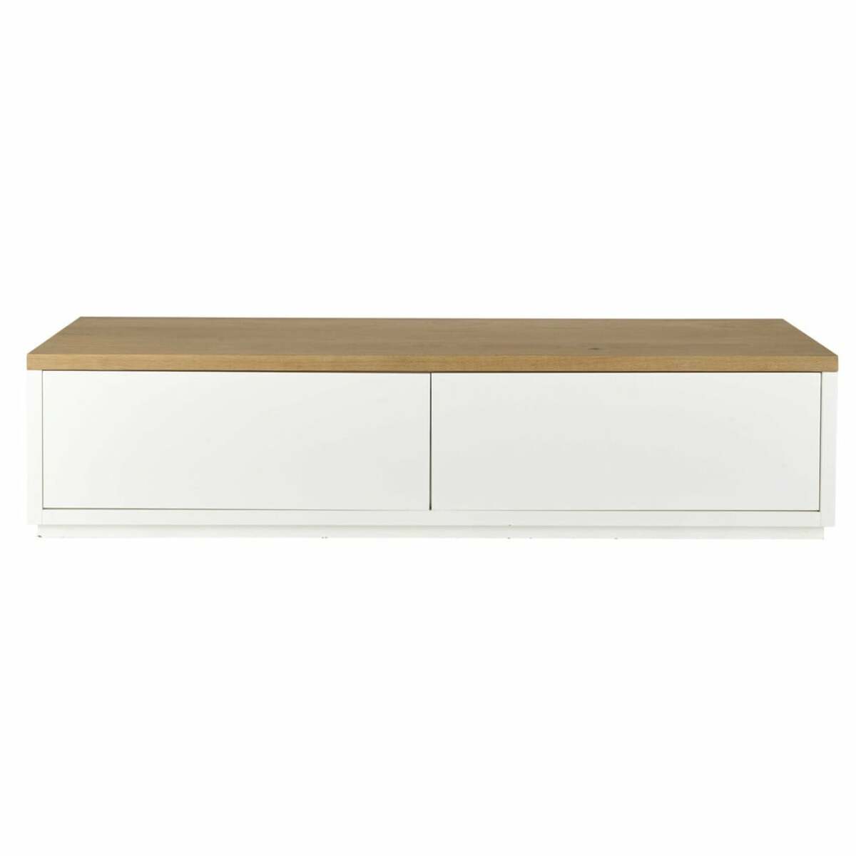 Meuble TV 2 portes blanc L180