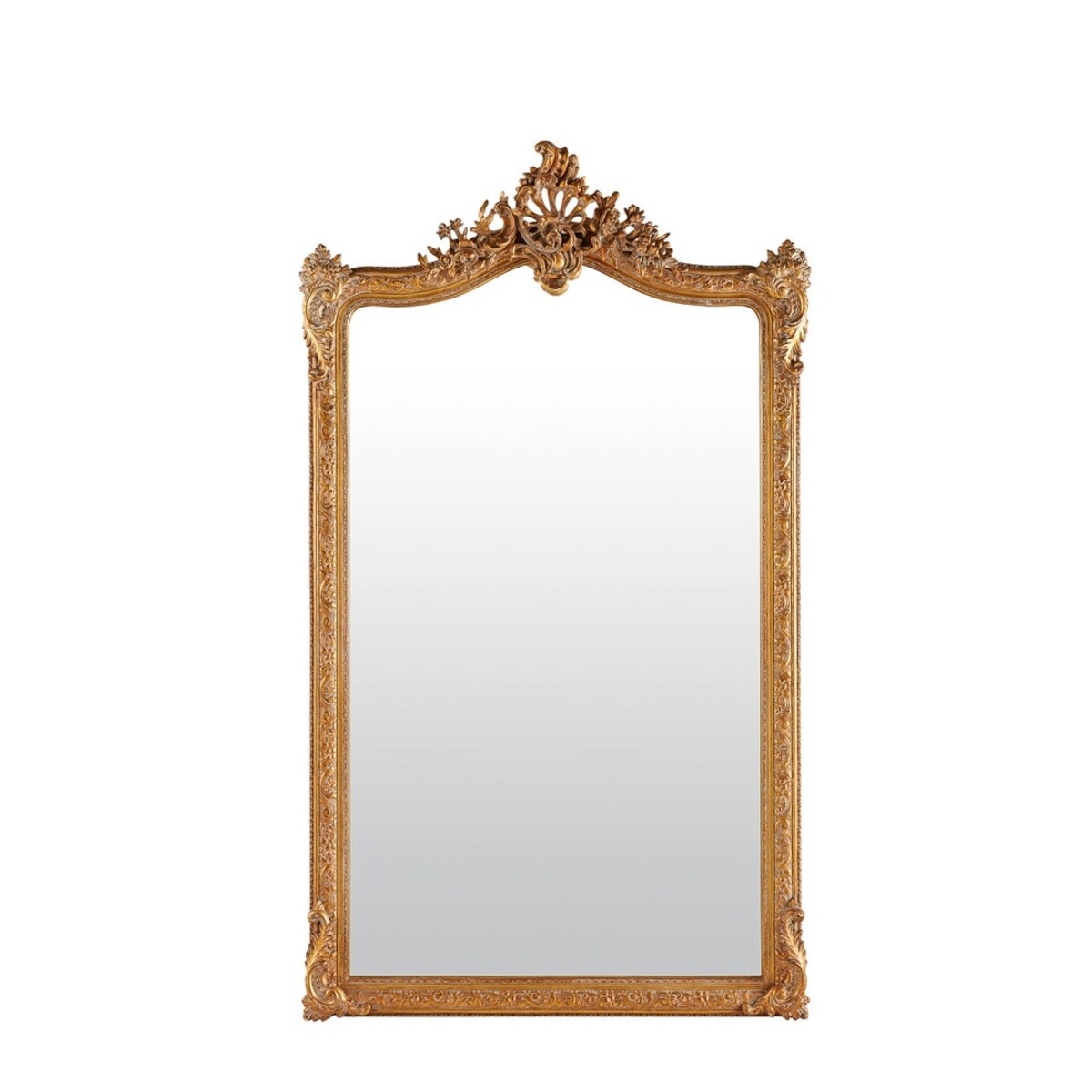 Miroir à moulures dorées 104x185