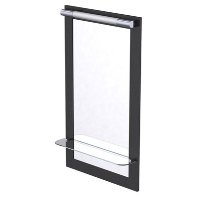 Miroir cadre avec tablette et applique 110 x 65cm