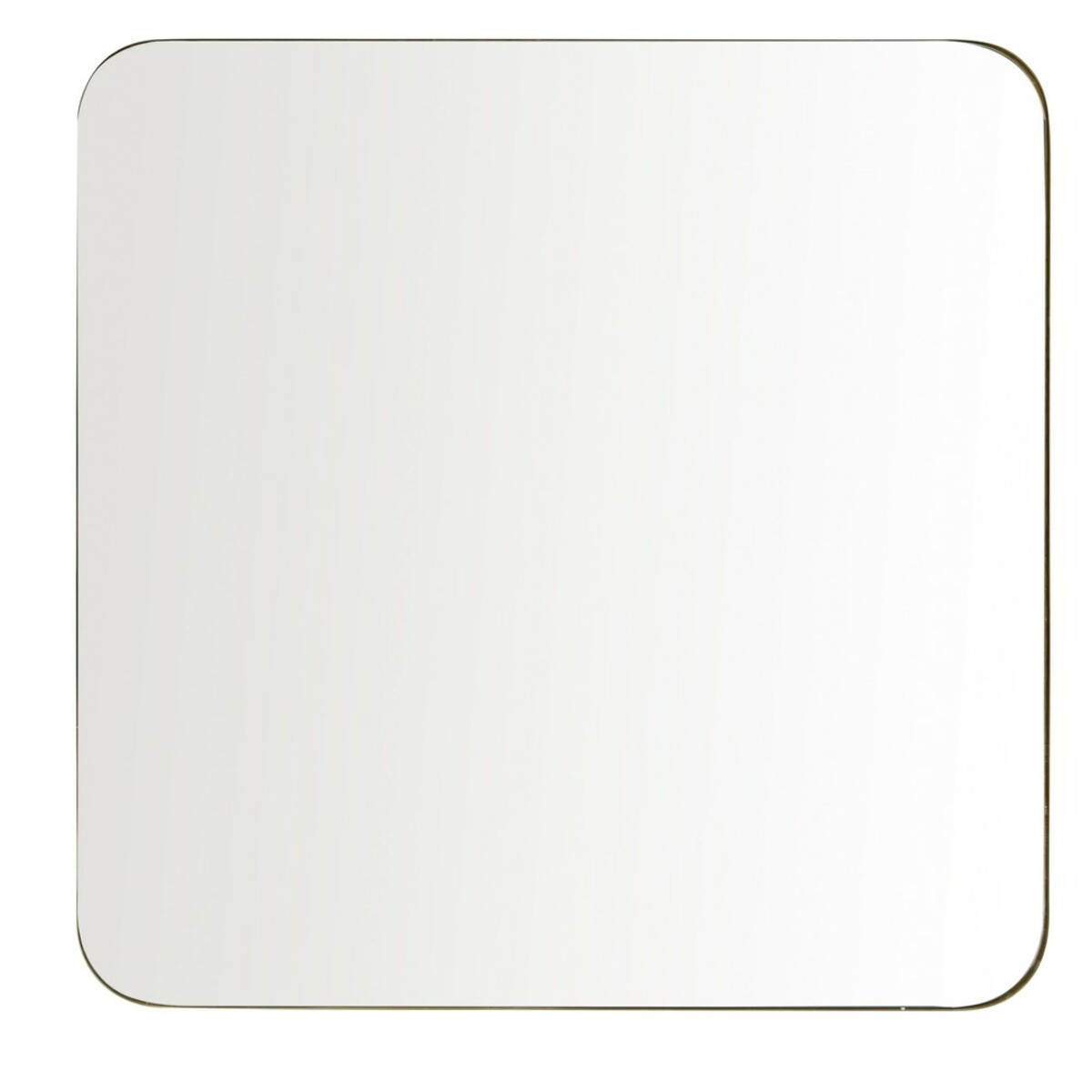 Miroir en métal doré 110x110