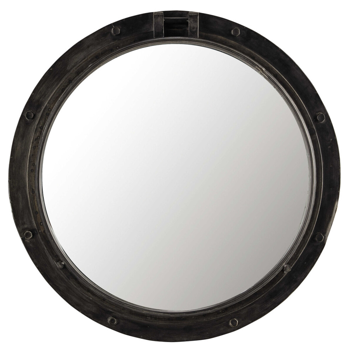 Miroir en métal noir H 74 cm BALTIC