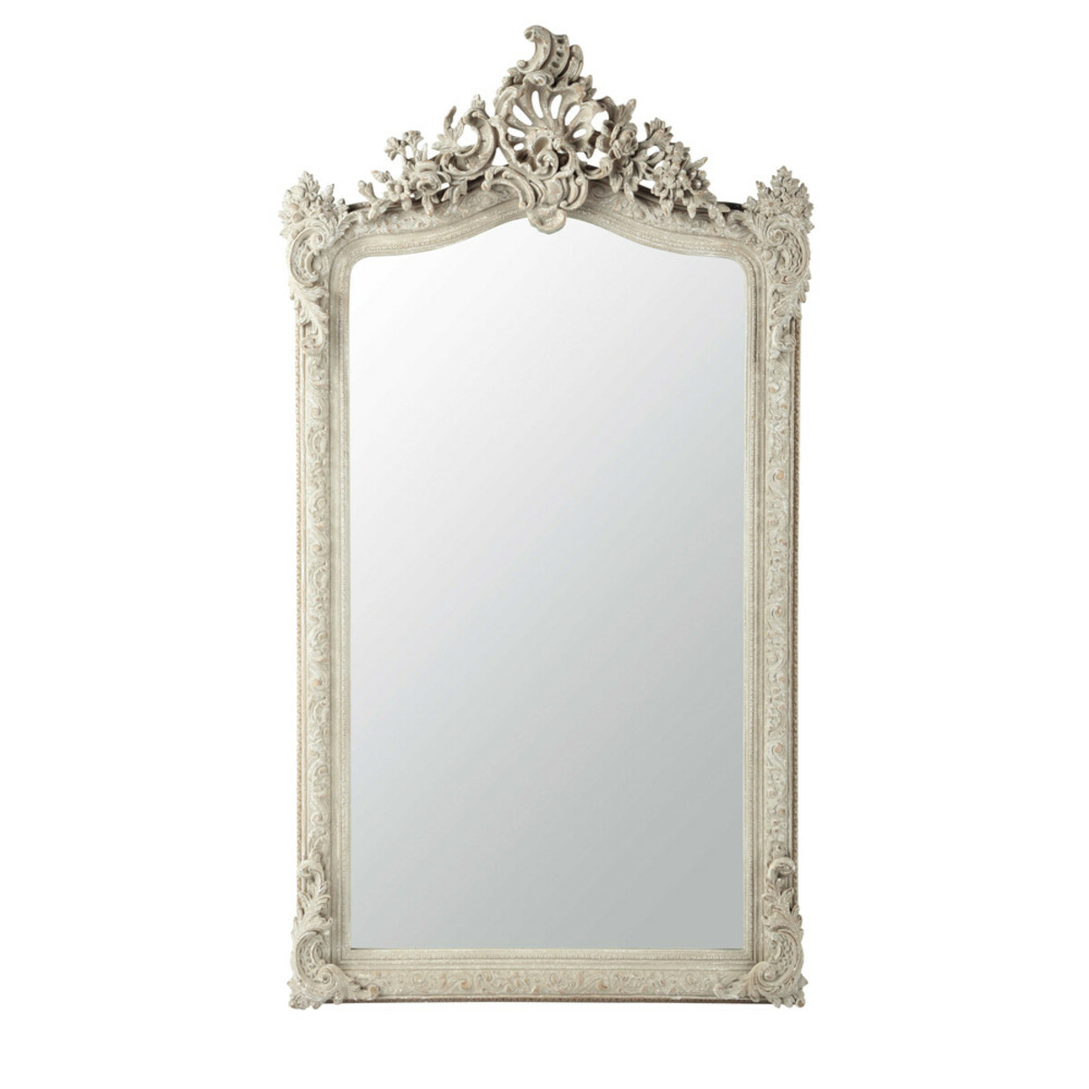 Miroir en résine gris H 153 cm