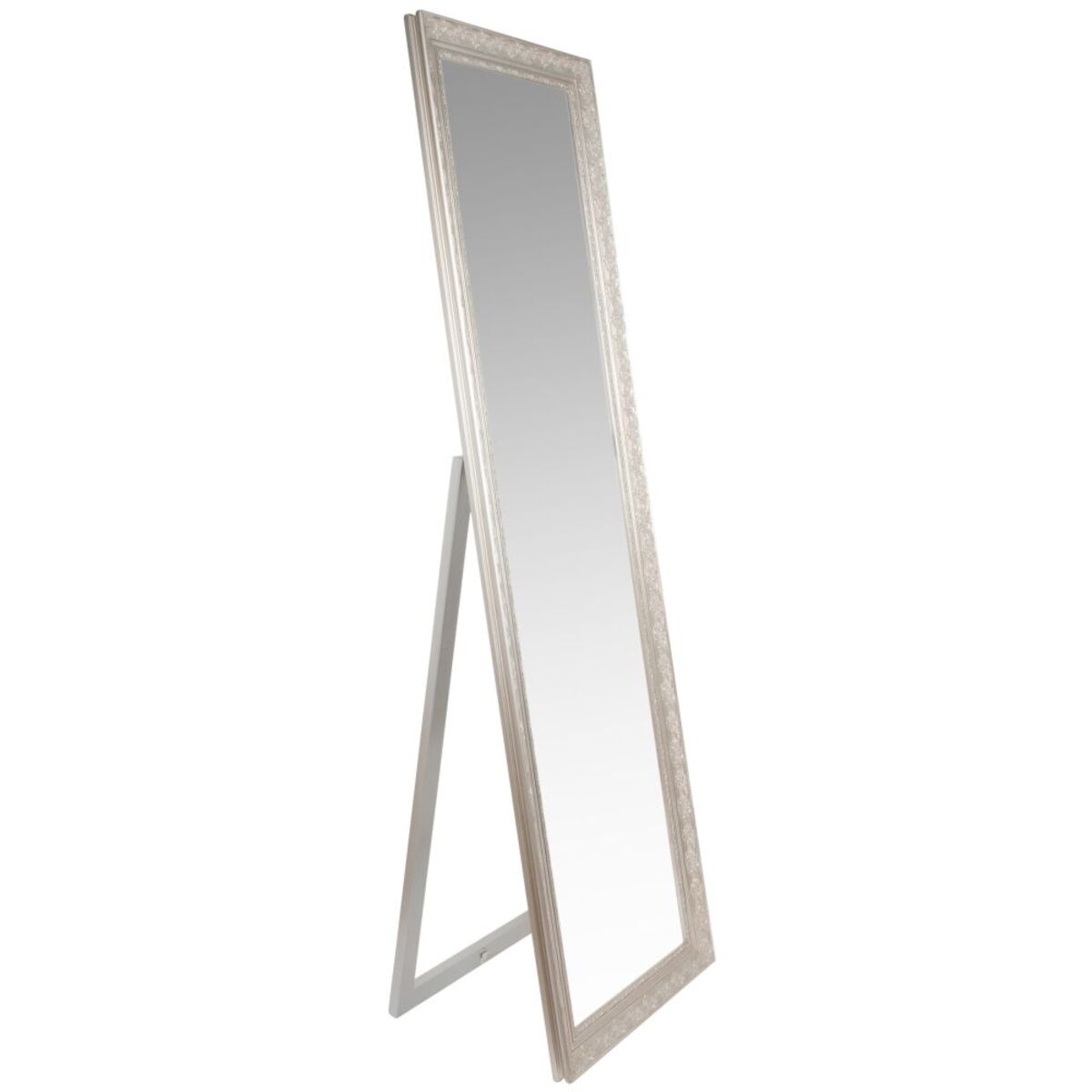 Miroir psyché en paulownia argenté 50x170