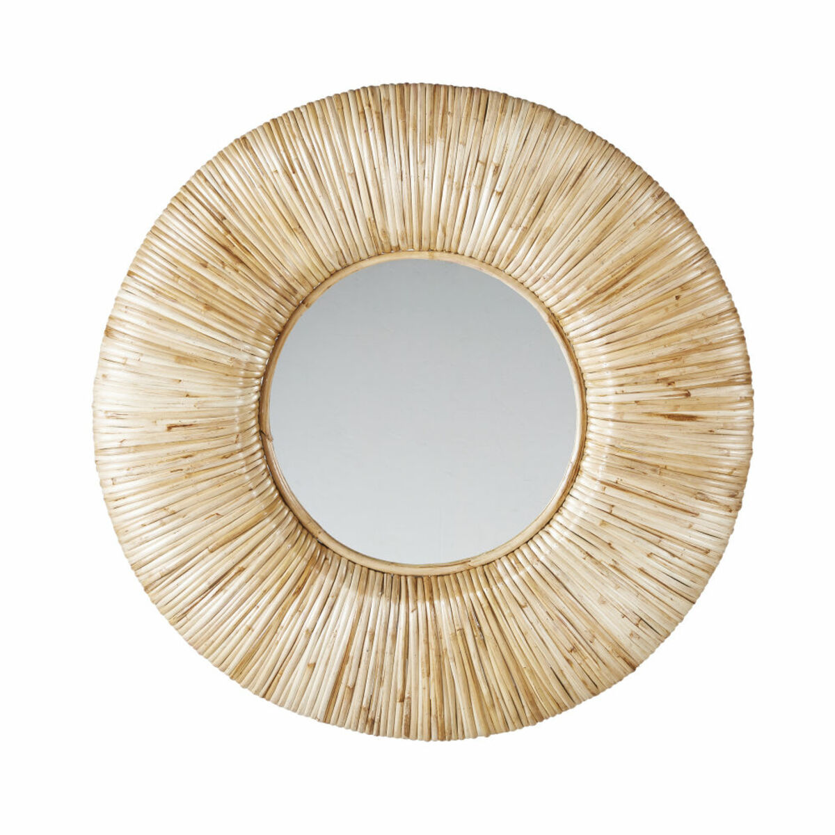 Miroir rond en rotin D91