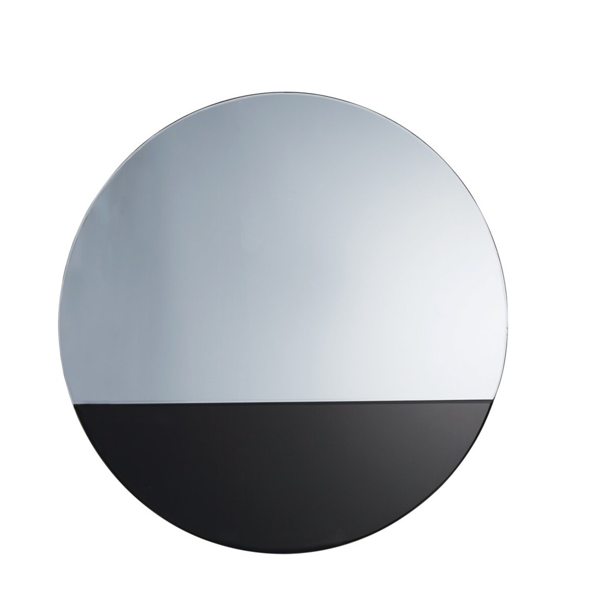 Miroir rond en verre teinté noir D99