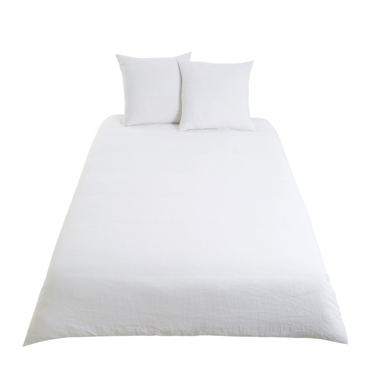 Parure de lit en lin blanc 240x260