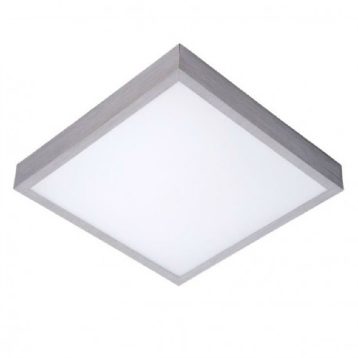 Plafonnier LED carré Casper II 42 cm - Polyéthylène - Aluminium