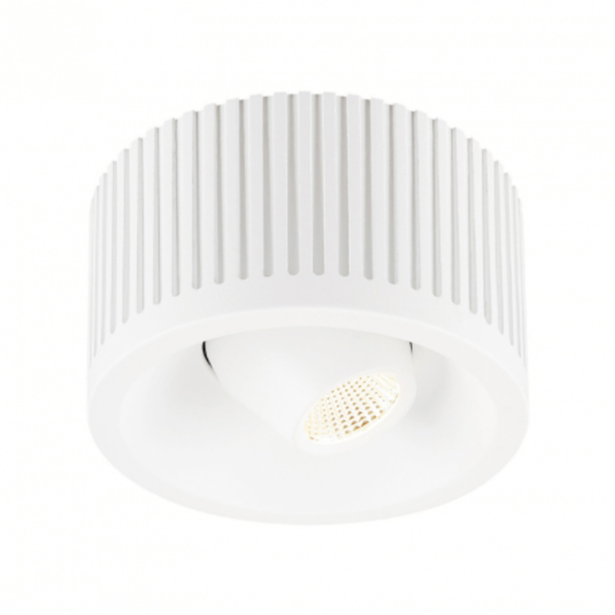 Plafonnier rond orientable Occuldas 13 LED 3000K D12,8 cm - Blanc