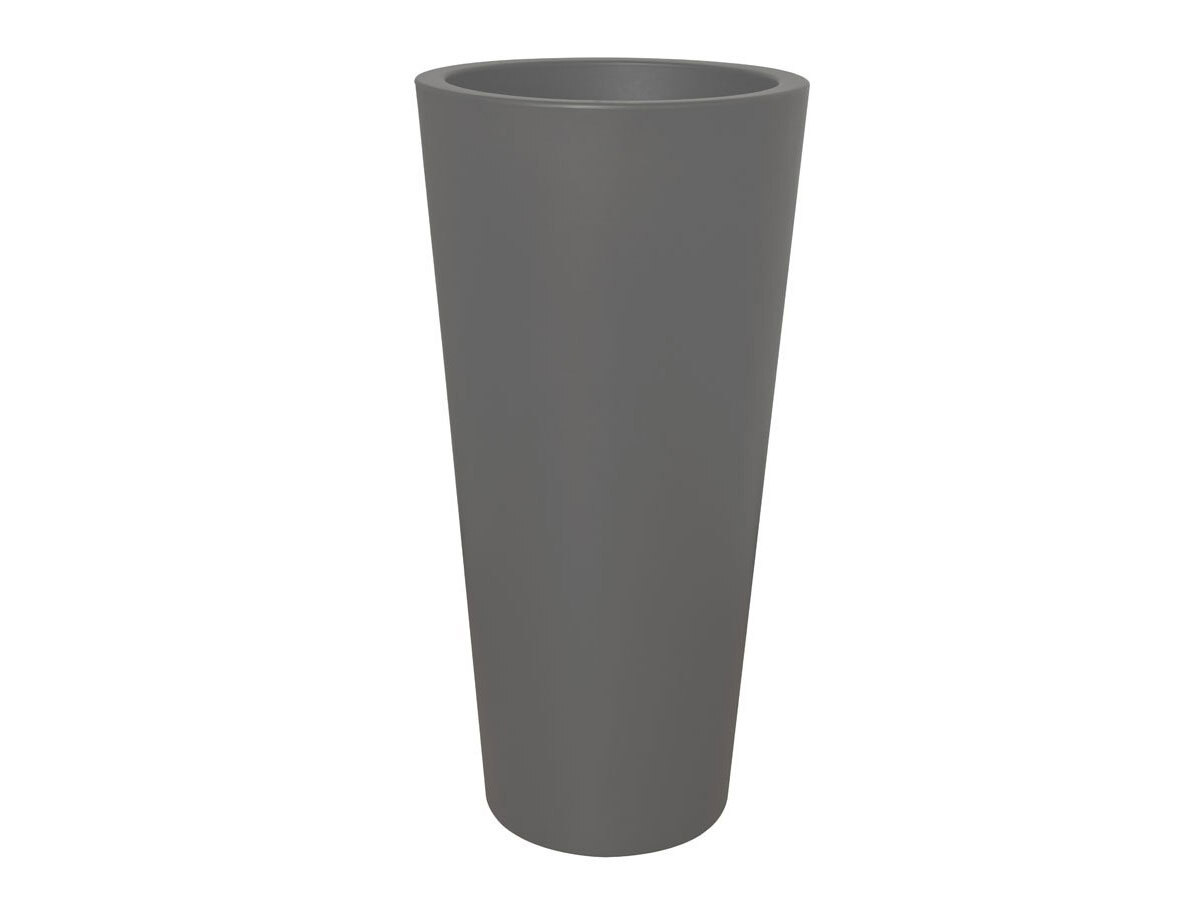 Pot de fleur rond Pure Straight High Ø 60 x H.125 cm - anthracite