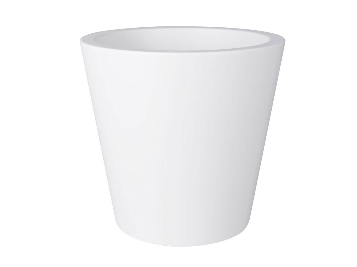 Pot de fleur rond Pure Straight Ø 80 x H.86 cm - Blanc