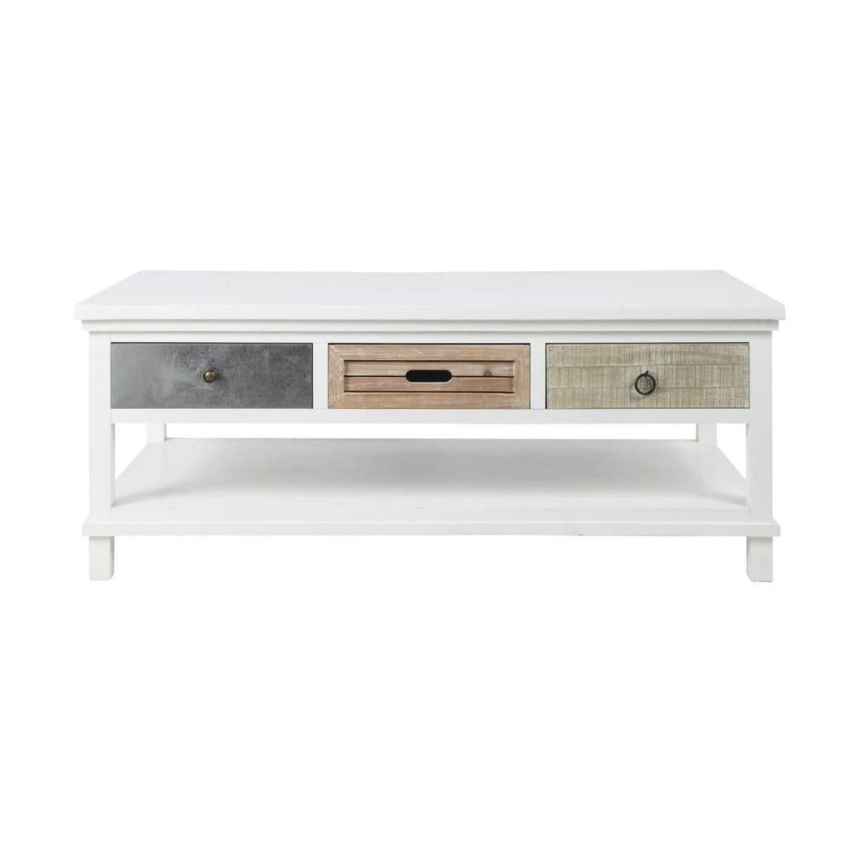 Table basse blanche Ouessant
