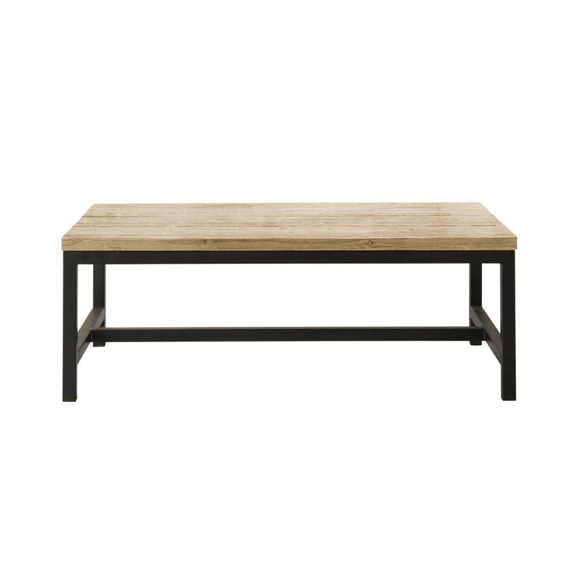 Table basse indus en sapin massif et métal Long Island